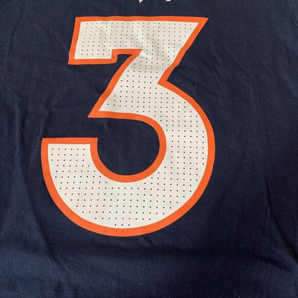 NFL Team Apparel Nike Men's S T-shirt Navy Blue Denver Broncos Russell‎ Wilson - Picture 2 of 9